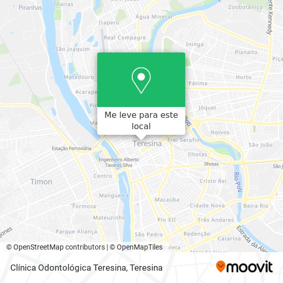 Clínica Odontológica Teresina mapa