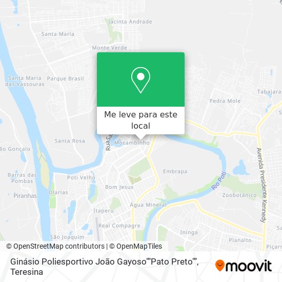 Ginásio Poliesportivo João Gayoso""Pato Preto"" mapa