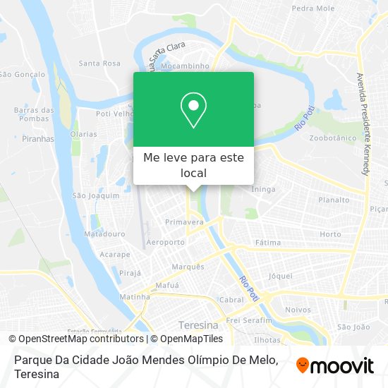 Parque Da Cidade João Mendes Olímpio De Melo mapa