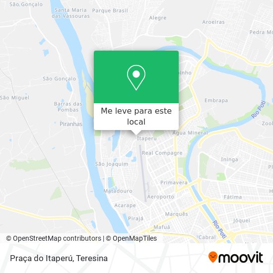 Praça do Itaperú mapa