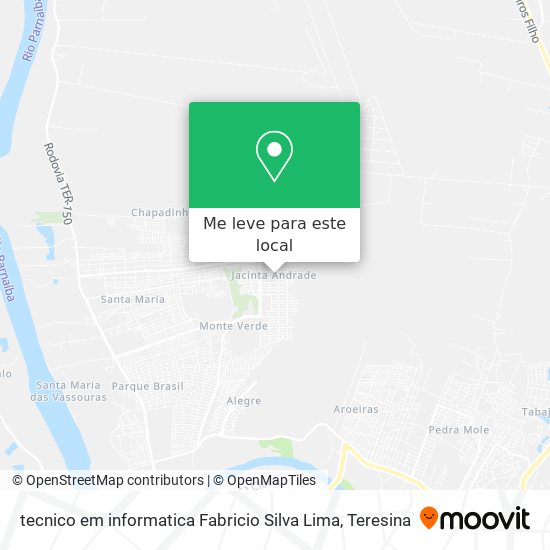 tecnico em informatica Fabricio Silva Lima mapa