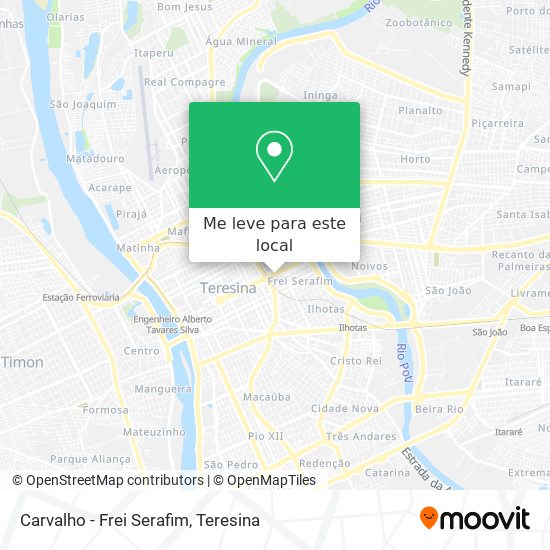 Carvalho - Frei Serafim mapa