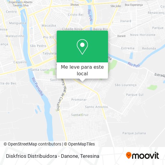 Diskfrios Distribuidora - Danone mapa