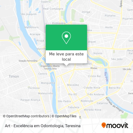 Art - Excelência em Odontologia mapa