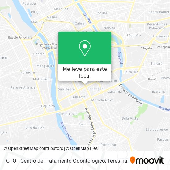 CTO - Centro de Tratamento Odontologico mapa