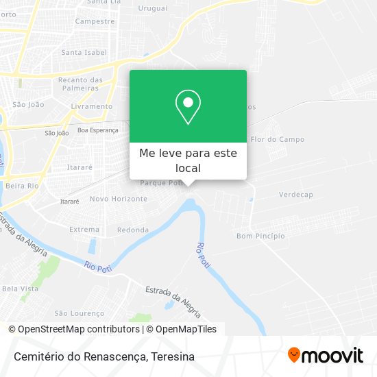 Cemitério do Renascença mapa