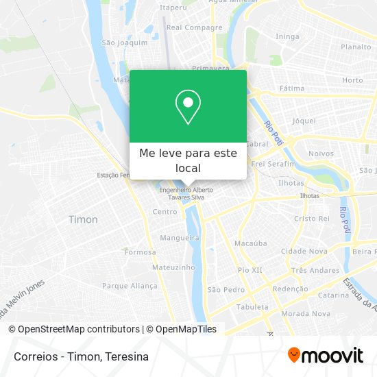 Correios - Timon mapa