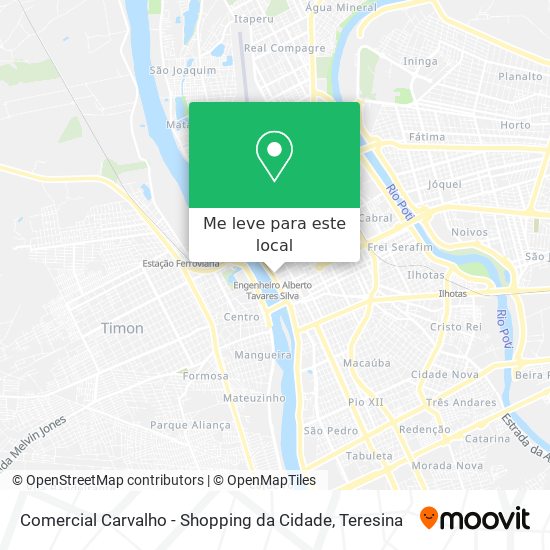 Comercial Carvalho - Shopping da Cidade mapa