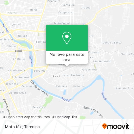 Moto táxi mapa