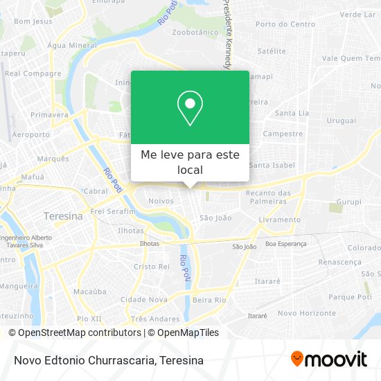 Novo Edtonio Churrascaria mapa