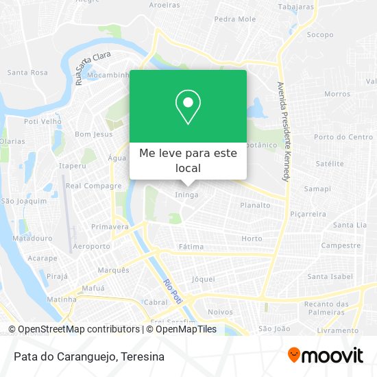 Pata do Caranguejo mapa