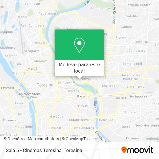 Sala 5 - Cinemas Teresina mapa