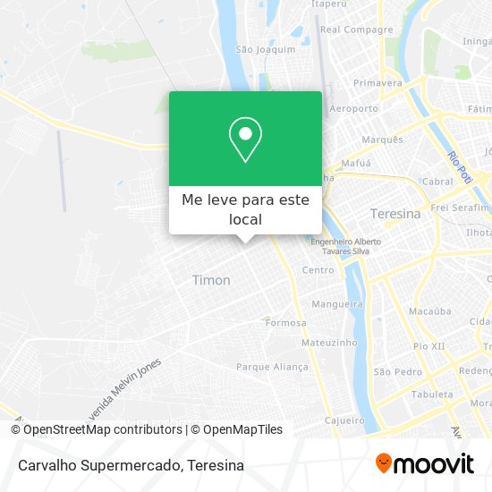 Carvalho Supermercado mapa