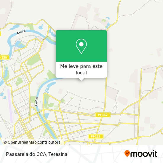 Passarela do CCA mapa