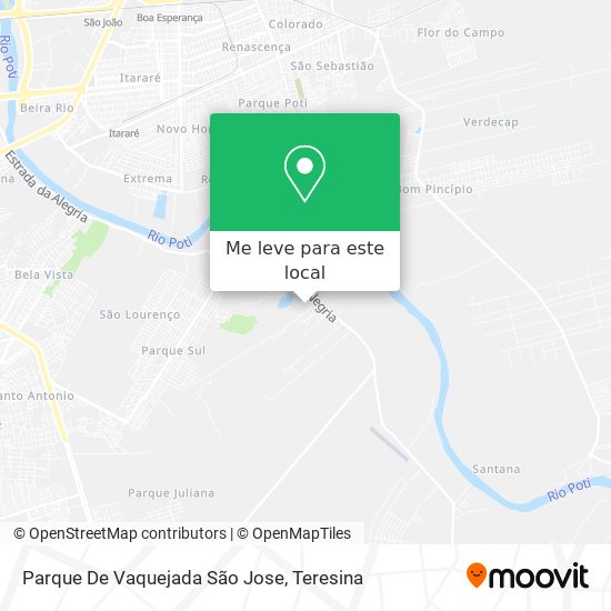 Parque De Vaquejada São Jose mapa