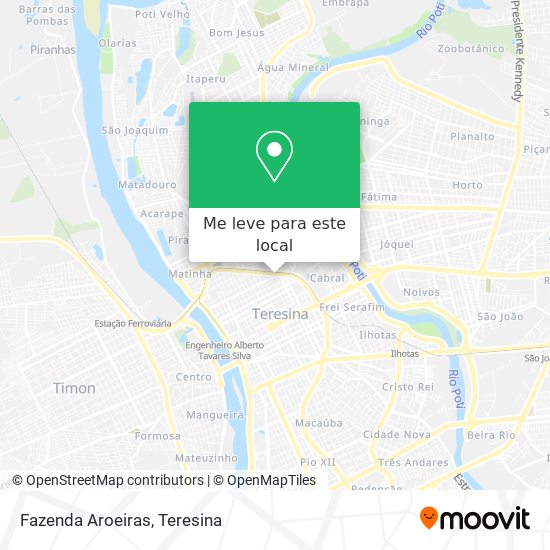 Fazenda Aroeiras mapa