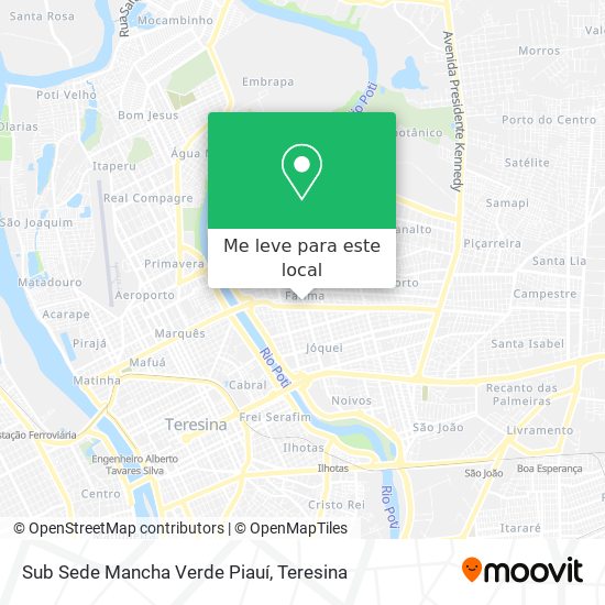 Sub Sede Mancha Verde Piauí mapa