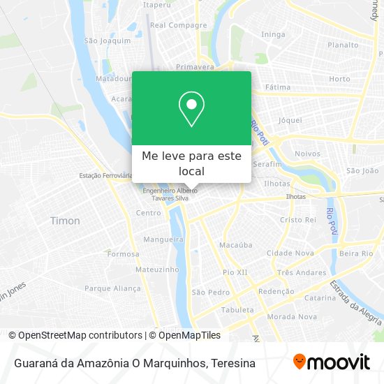 Guaraná da Amazônia O Marquinhos mapa