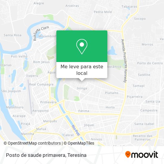 Posto de saude primavera mapa