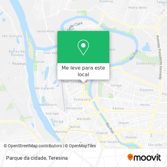 Parque da cidade mapa