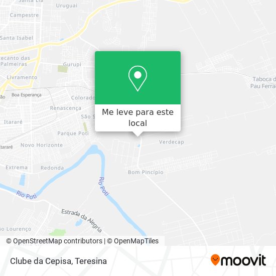 Clube da Cepisa mapa