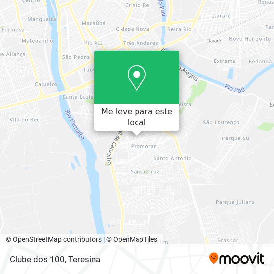 Clube dos 100 mapa