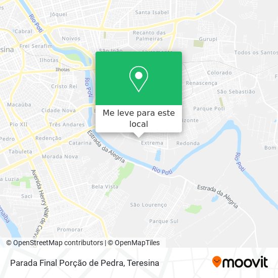 Parada Final Porção de Pedra mapa