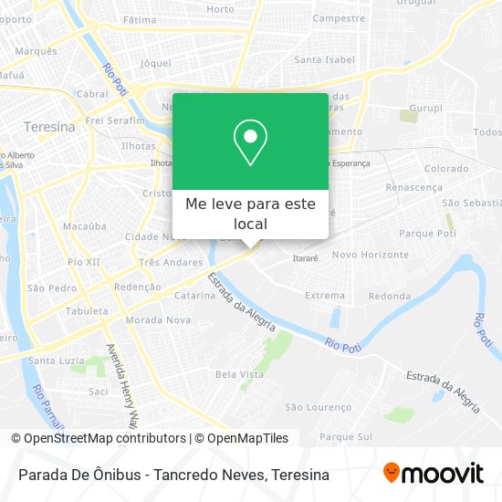Parada De Ônibus - Tancredo Neves mapa
