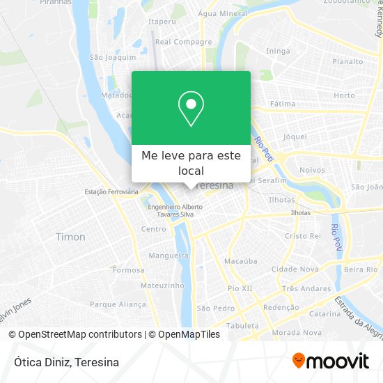 Ótica Diniz mapa