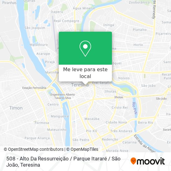 508 - Alto Da Ressurreição / Parque Itararé / São João mapa
