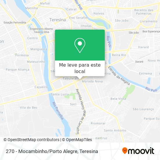 270 - Mocambinho/Porto Alegre mapa
