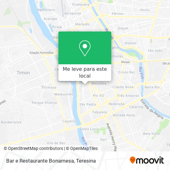 Bar e Restaurante Bonamesa mapa
