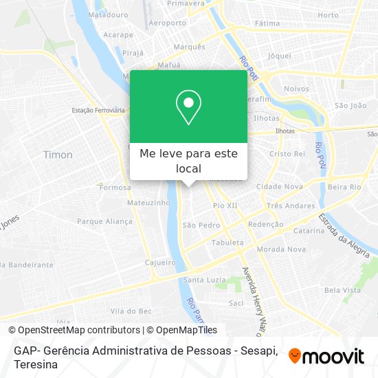 GAP- Gerência Administrativa de Pessoas - Sesapi mapa