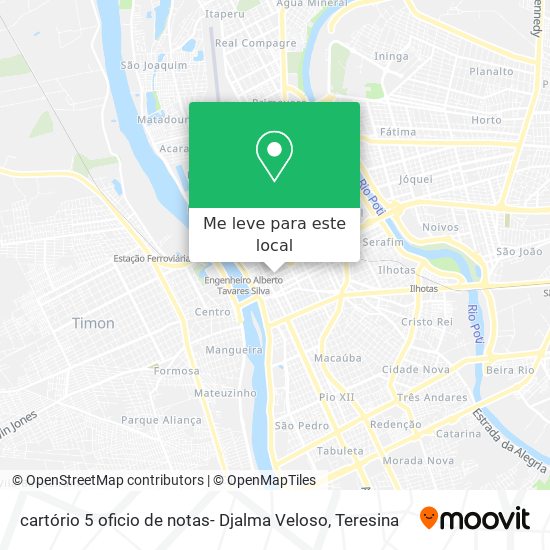 cartório 5 oficio de notas- Djalma Veloso mapa