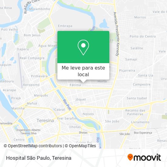 Hospital São Paulo mapa