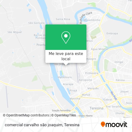 comercial carvalho são joaquim mapa