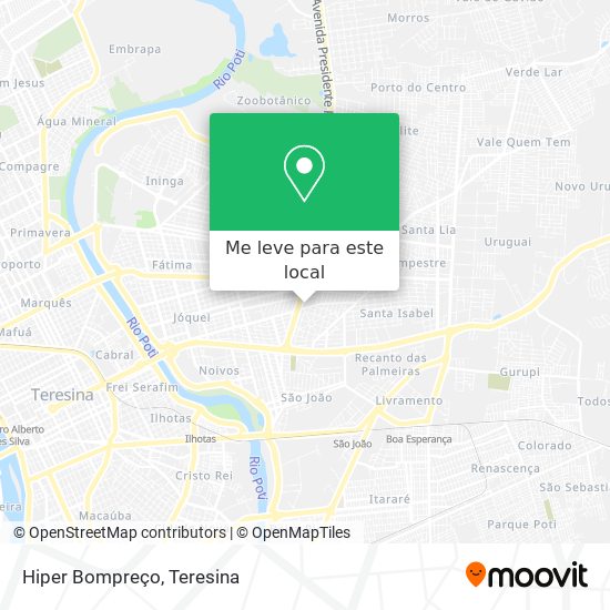 Hiper Bompreço mapa