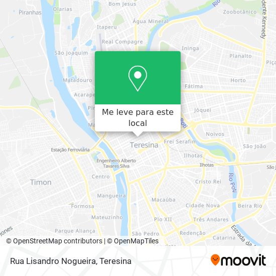 Rua Lisandro Nogueira mapa