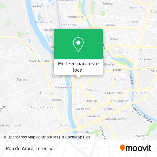 Pau de Arara mapa