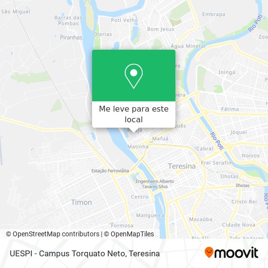 UESPI - Campus Torquato Neto mapa