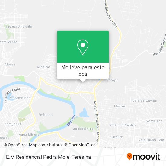 E.M Residencial Pedra Mole mapa