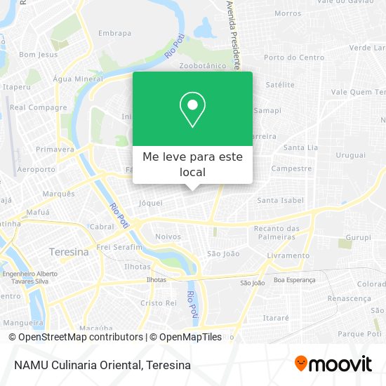 NAMU Culinaria Oriental mapa
