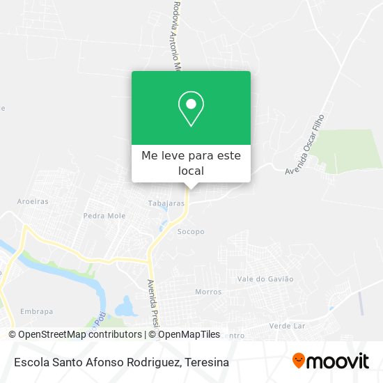 Escola Santo Afonso Rodriguez mapa