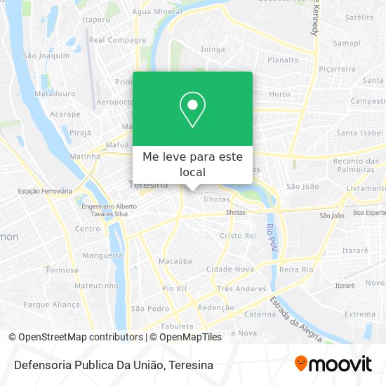 Defensoria Publica Da União mapa