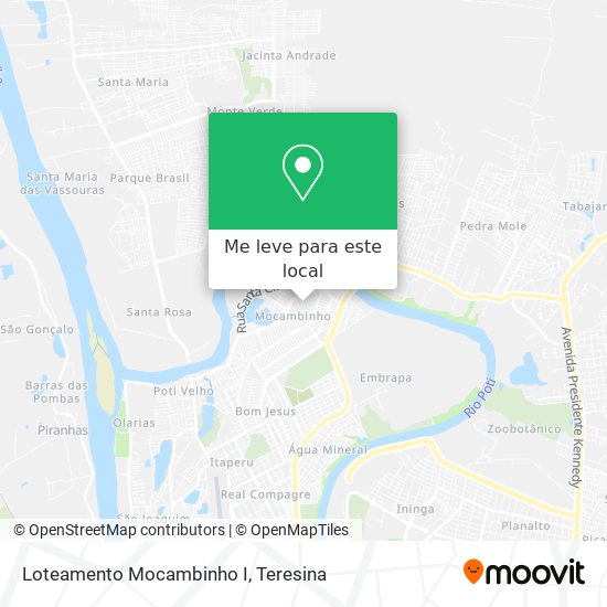 Loteamento Mocambinho I mapa