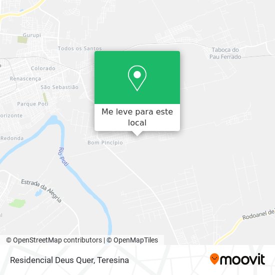 Residencial Deus Quer mapa