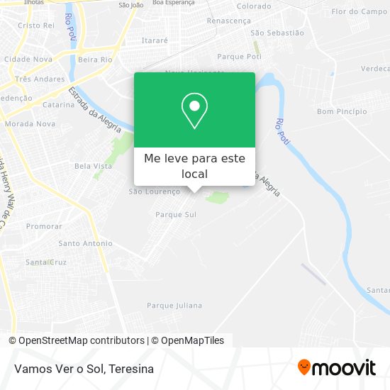 Vamos Ver o Sol mapa