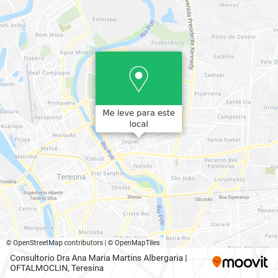 Consultorio Dra Ana Maria Martins Albergaria |  OFTALMOCLIN mapa