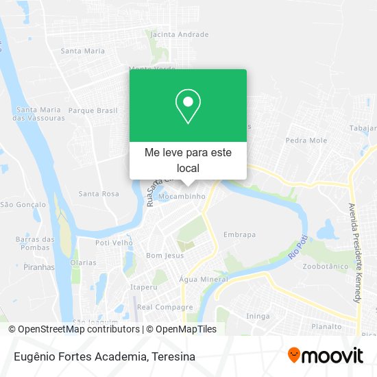 Eugênio Fortes Academia mapa