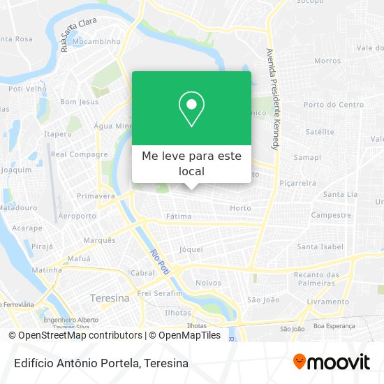 Edifício Antônio Portela mapa